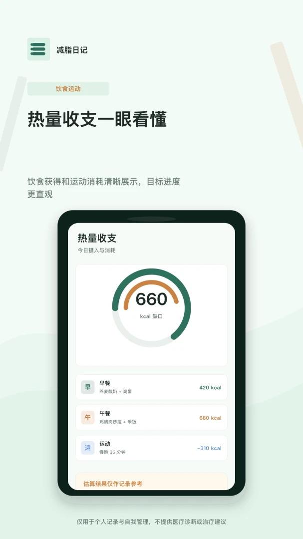 减脂日记截图2